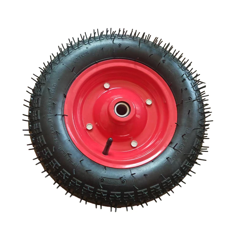 350-7 Split Rim Solid Rubber Wheel With Bearing